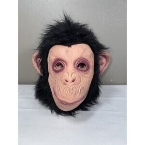 Costume Gorilla Monkey Head Hair Full Latex Mask Adult Halloween Cosplay Prop